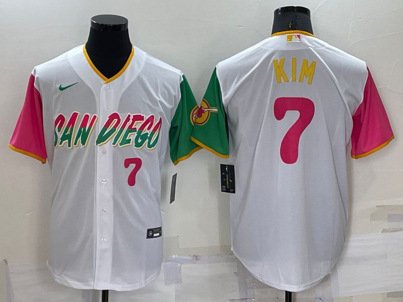 Men San Diego Padres #7 Kim White City Edition Game Nike 2022 MLB Jerseys->san diego padres->MLB Jersey